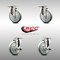 Service Caster 5 Inch 316SS Gray Polyurethane Wheel Swivel Top Plate Caster Brakes SCC, 2PK SCC-SS31620S514-PPUB-2-TLB-2 - alternate 4